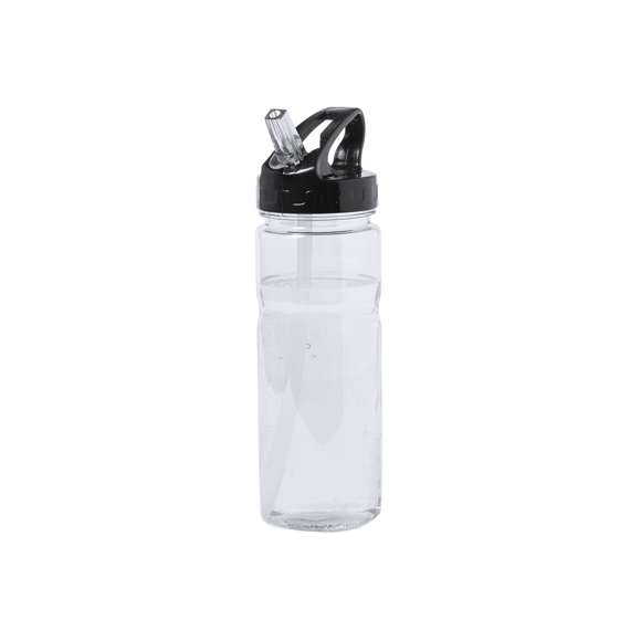 Bidón en alta calidad de 650ml de capacidad en material tritán resistente al calor y libre de BPA. Con dosificador, tapón a rosca de seguridad y disponible en variada gama de colores. Presentado en caja individual.