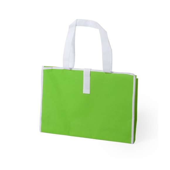 Esterilla plegable tamaño maxi de 180x70cm en resistente material non-woven laminado en variada gama de vivos colores brillantes. Con cierre de velcro y cintas de transporte para hombro.