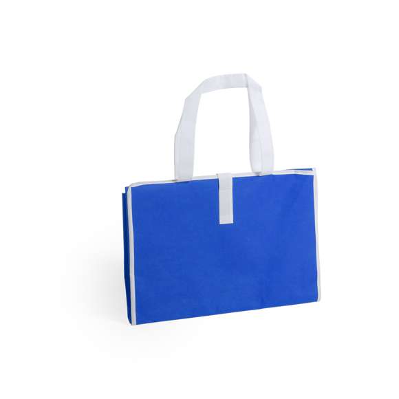 Esterilla plegable tamaño maxi de 180x70cm en resistente material non-woven laminado en variada gama de vivos colores brillantes. Con cierre de velcro y cintas de transporte para hombro.