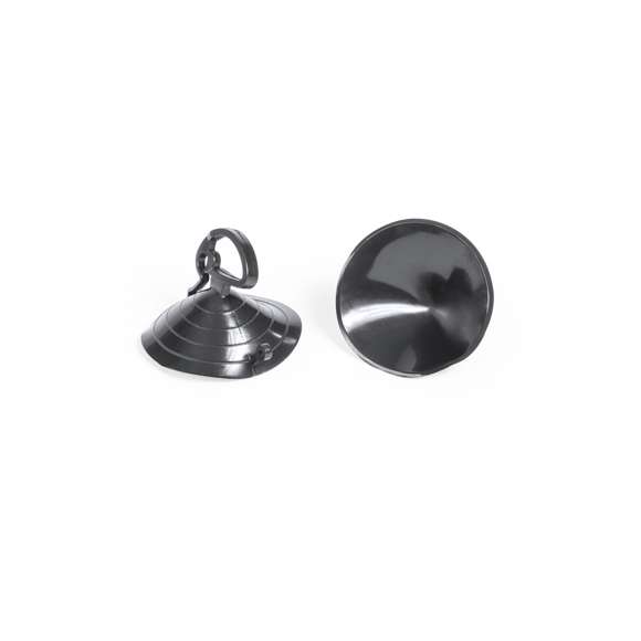 Parasol en aluminio con burbuja en ambas caras en color plateado de acabado metalizado con ribetes en color negro. De tamaño maxi 180x90cm, con argollas metálicas de refuerzo, cintas elásticas para plegado, dos ventosas para ajuste en luna y presentación desplegado en plancha para fácil impresión.