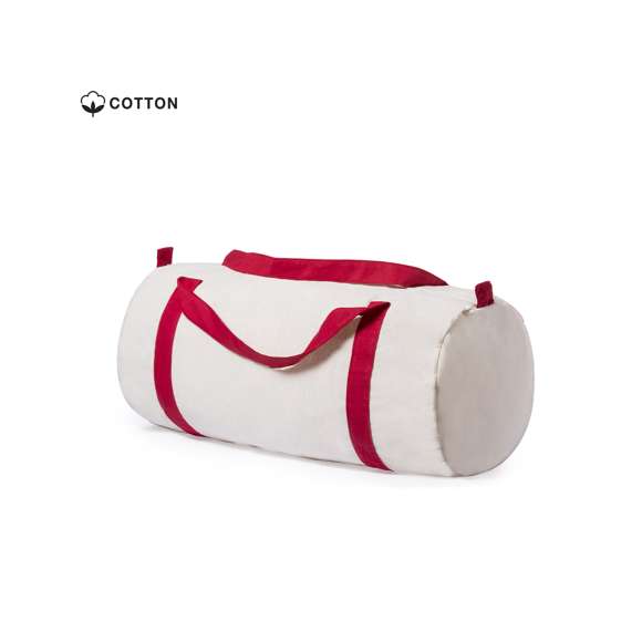 Bolso en material 100% algodón con acabado en color natural. Con asas de algodón reforzadas para hombro alrededor de toda la bolsa en variada gama de vivos colores. Cierre de cremallera.