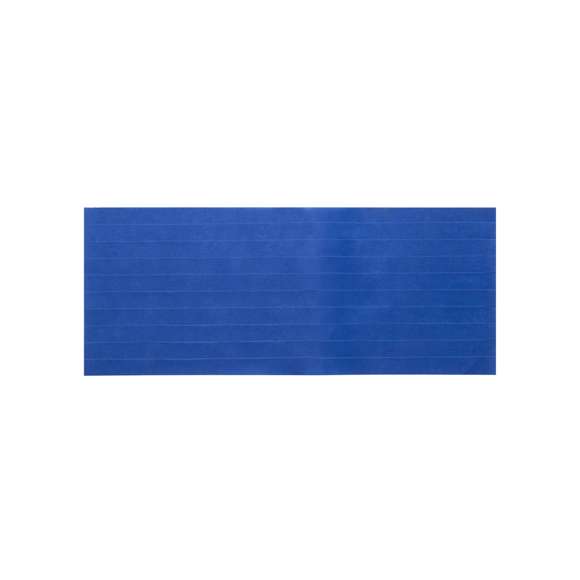 Plancha troquelada con 10 cintas de non-woven para sombrero en variada gama de vivos colores. Presentación desplegada para fácil marcaje.