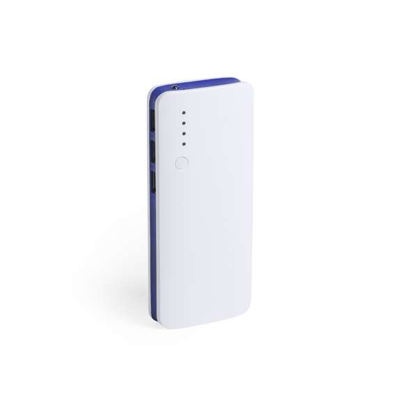 Batería auxiliar externa de gran capacidad de carga -10.000 mAh-. Con salida USB triple para cargar hasta 3 dispositivos de forma simultánea, ledes indicadores de estado de carga, diseño curvado con cuerpo en color blanco y laterales en vivos colores, con amplia superficie de marcaje. Presentada en atractiva caja de diseño.Las capacidades mostradas en todas nuestras baterías auxiliares externas son reales, incorporando todas ellas baterías de grado A y no recicladas, con una vida útil de al menos 500 ciclos de carga y según normativa CE. Además, están fabricadas conforme a los estándares RoHS y en cumplimiento con los siguientes requisitos de seguridad: Sistema de protección contra sobrecarga del power bank. Sistema de protección contra descarga completa que proporciona una mayor durabilidad del power bank. Sistema de bloqueo para evitar cortocircuitos. Sistema de transferencia de carga constante, acorde con la capacidad del dispositivo de destino.