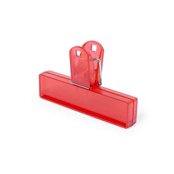 Pinza para cierre en variada gama de vivos colores translúcidos. Con troquelado para colgar.