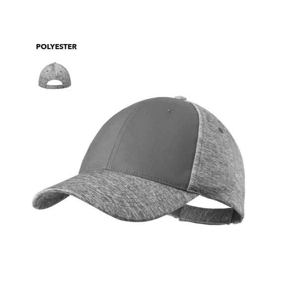 Gorra de 5 paneles de alta calidad en poliéster. Diseño en combinación de panel frontal en color sólido con resto de paneles y visera en acabador bicolor a juego. Con orificios de ventilación bordados y cierre ajustable de velcro.