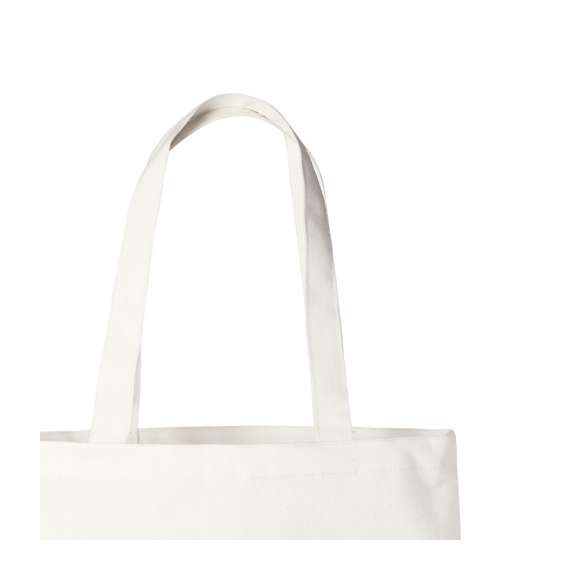 Bolsa de materiales naturales en combinación de algodón y corcho. Con asas largas, acabado cosido y resistencia hasta 8kg de peso.