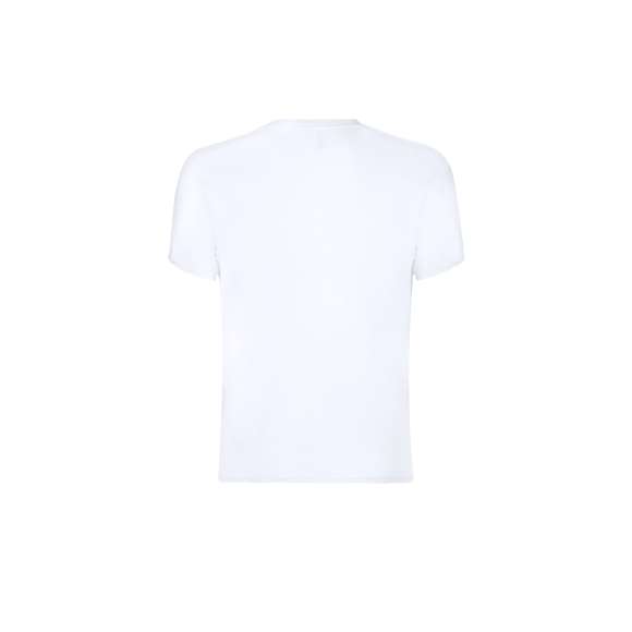 Camiseta de adulto Keya MC130 confeccionada en suave 100% algodón de 130g/m2. Disponible en color blanco y en tallas S, M, L, XL, XXL.