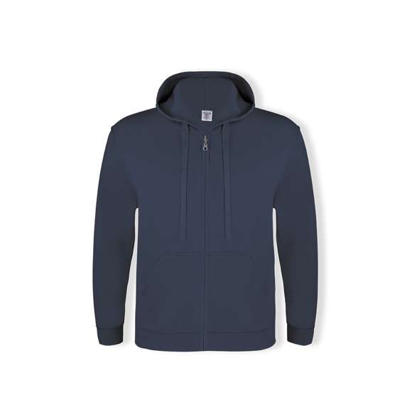 Sudadera para adulto con capucha y cierre de cremallera de Keya SWZ280. En combinación de materiales algodón y poliéster de 280g/m2. Con cordones a juego y 2 bolsillos frontales. Disponible en extensa gama de vivos colores y en tallas S, M, L, XL, XXL, 3XL.