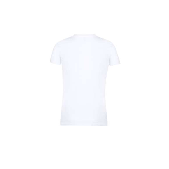 Camiseta para mujer Keya WCS150. En material 100% algodón de 150g/m2. Disponible en color blanco y en tallas S, M, L, XL, XXL.