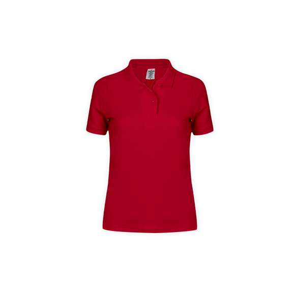 Polo de piqué para mujer de Keya WPS180. En material 100% algodón de 180g/m2. Con dos botones de cierre a juego y disponible en extensa gama de vivos colores. Tallas S, M, L, XL, XXL.