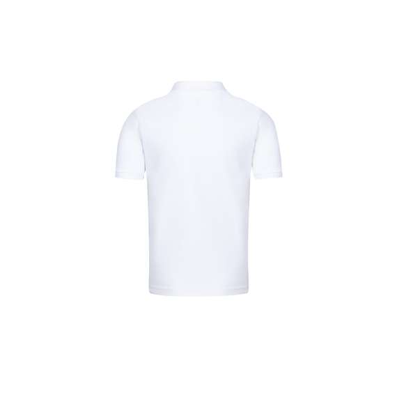 Polo de piqué para niño de Keya YPS180. En material 100% algodón de 180g/m2. Con dos botones de cierre a juego y disponible en color blanco. TallasXS, S, M, L, XL.