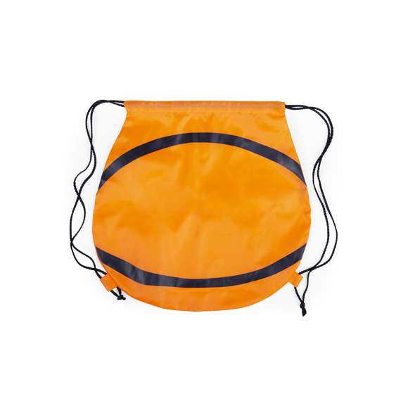 Original mochila de cuerdas con diseños deportivos en poliéster 210. Sujeciones para cuerdas reforzadas y disponible en diseños fútbol, baloncesto y tenis.