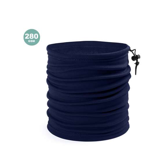  	Braga de alta calidad para cuello o cabeza en combinación de materiales poliéster/spandex y coral fleece de 280g/m2. Color blanco ideal para sublimación y resto de gama de colores ideales para una fácil impresión. Con accesorios en color negro y cierre de cordón con accesorio de ajuste.