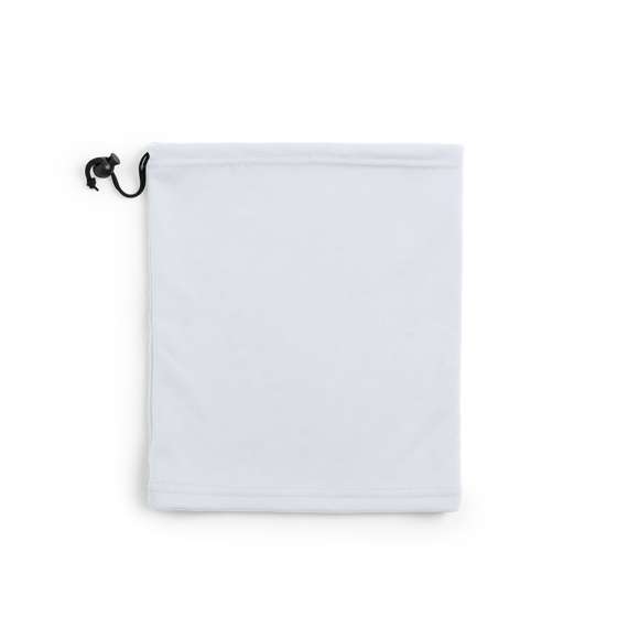  	Braga de alta calidad para cuello o cabeza en combinación de materiales poliéster/spandex y coral fleece de 280g/m2. Color blanco ideal para sublimación y resto de gama de colores ideales para una fácil impresión. Con accesorios en color negro y cierre de cordón con accesorio de ajuste.