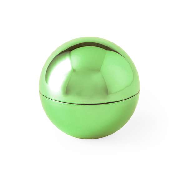 Esfera de bálsamo labial en elegantes colores dorado, plateado y oro rosa. Aroma vainilla, con protección SPF15 y dermatológicamente testados.