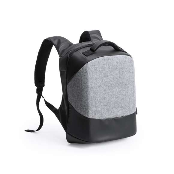 Mochila de negocios antirrobo y repelente al agua en nylon de alta calidad, resistente a cortes y a roces. Con bolsillo antirrobo en la espalda para guardar objetos de valor. Compartimento interior con salida USB para conexión de powerbank -no incluido-. Incluye cable micro USB de 1 metro de largo para total comodidad en la carga de cualquier dispositivo móvil. Bolsillo en cinta derecha con fácil acceso para tarjeta de transporte y otros documentos de uso frecuente. Apertura total 180º para fácil acceso al interior de la mochila. Dos compartimentos interiores independientes y acolchados para ordenador portátil de hasta 15 pulgadas y para tablets de hasta 10 pulgadas. Con multitud de bolsillos interiores y exteriores. Cintas de hombros y espalda con acolchado ergonómico.