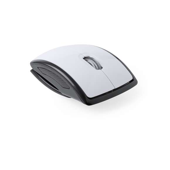  	Ratón óptico inalámbrico plegable. Con diseño ergonómico y en atrevidos colores. Presentado en caja individual. Alimentación a pilas: 2xAAA no incluidas.