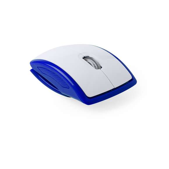  	Ratón óptico inalámbrico plegable. Con diseño ergonómico y en atrevidos colores. Presentado en caja individual. Alimentación a pilas: 2xAAA no incluidas.