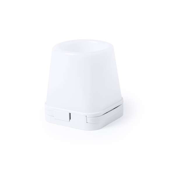  	Original lapicero con puerto USB integrado. Retroiluminado por luz led, con 2 posiciones de iluminación y cuerpo en elegante color blanco para fácil marcaje. Incluye 4 puertos USB 2.0. Presentado en caja individual.