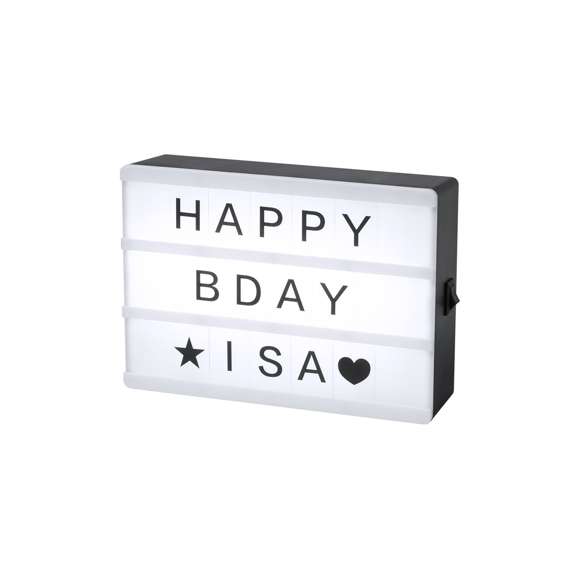 Cajita de luz -lightbox- con cuerpo retroiluminado por 4 ledes. Incluye 82 piezas, con botón ON/OFF. Alimentación a pilas -4xAAA no incluidas-. Presentada en atractiva caja de diseño.