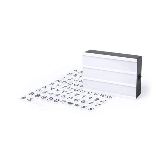 Cajita de luz -lightbox- con cuerpo retroiluminado por 4 ledes. Incluye 82 piezas, con botón ON/OFF. Alimentación a pilas -4xAAA no incluidas-. Presentada en atractiva caja de diseño.