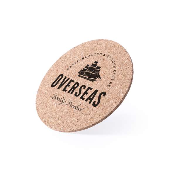 Posavasos de corcho natural para los amantes de y los productos ecológicos elaborados con materiales naturales.