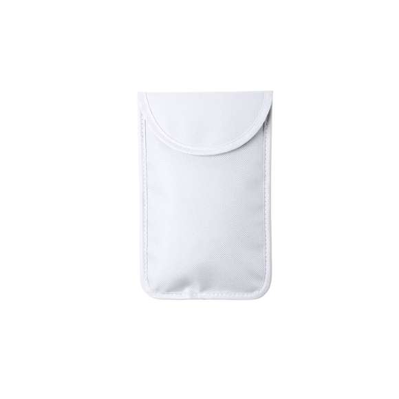 Funda de seguridad con protección RFID (Identificación por Radio Frecuencia) que mantiene seguros los datos de tarjetas y otros dispositivos. En variada gama de colores y en resistente poliéster. Tamaño ideal para smartphone y pequeños objetos.