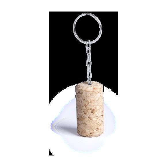Llavero enólogo de corcho natural para los amantes del vino y los productos ecológicos elaborados con materiales naturales.