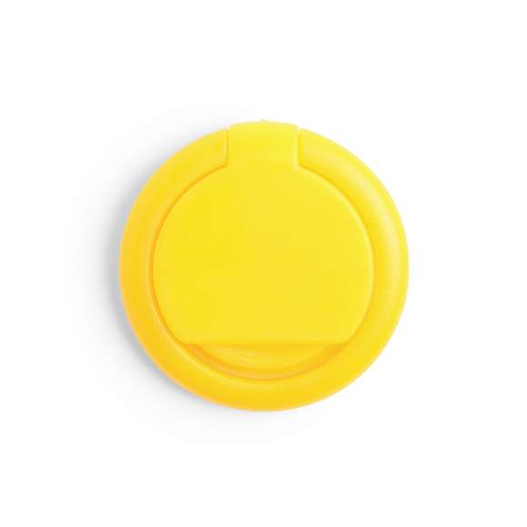 Soporte adhesivo para smartphone con moneda para carro integrada, en variada gama de colores.Con anilla posterior 360º para dedo con función doble de soporte y accesorio para selfies.
