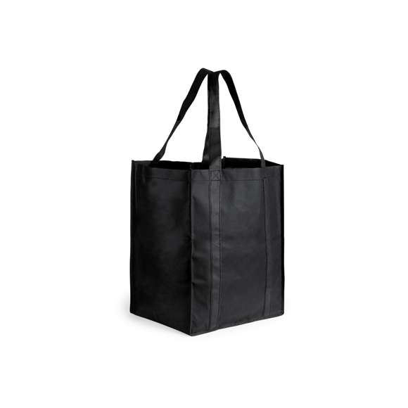 Bolsa de tamaño XL, en non-woven de 80g/m2 y variada gama de vivos colores. Con asas largas de 52cm, reforzadas a lo largo del cuerpo de la bolsa y acabado cosido. Resistencia hasta 10kg de peso.