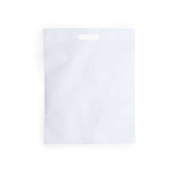 Bolsa en non-woven de 80g/m2. Especialmente diseñada para sublimación, con asas troqueladas y acabado termosellado. Resistencia hasta 6kg de peso.