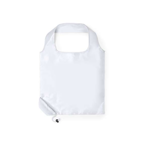 Bolsa plegable en llamativos colores. De suave poliéster 190T, con cómodas asas y con cordón a juego. Accesorio de ajuste para fácil plegado.