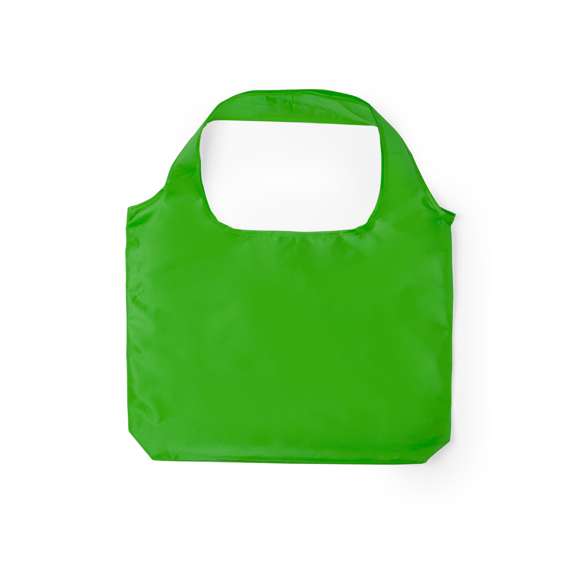 Bolsa plegable en llamativos colores. De suave poliéster 190T, con cómodas asas y fácil plegado cuadrado.