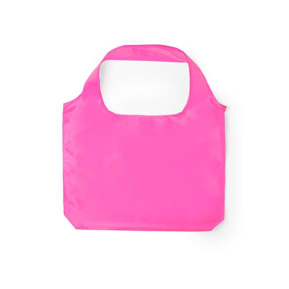 Bolsa plegable en llamativos colores. De suave poliéster 190T, con cómodas asas y fácil plegado cuadrado.