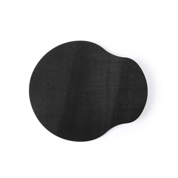 Alfombrilla para ratón fabricada en suave poliéster. Con base antideslizante en silicona y reposa muñecas acolchado para prevenir el estrés y el dolor en las articulaciones. Disponible en variada gama de colores.