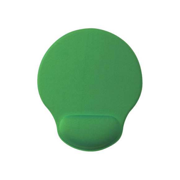 Alfombrilla para ratón fabricada en suave poliéster. Con base antideslizante en silicona y reposa muñecas acolchado para prevenir el estrés y el dolor en las articulaciones. Disponible en variada gama de colores.