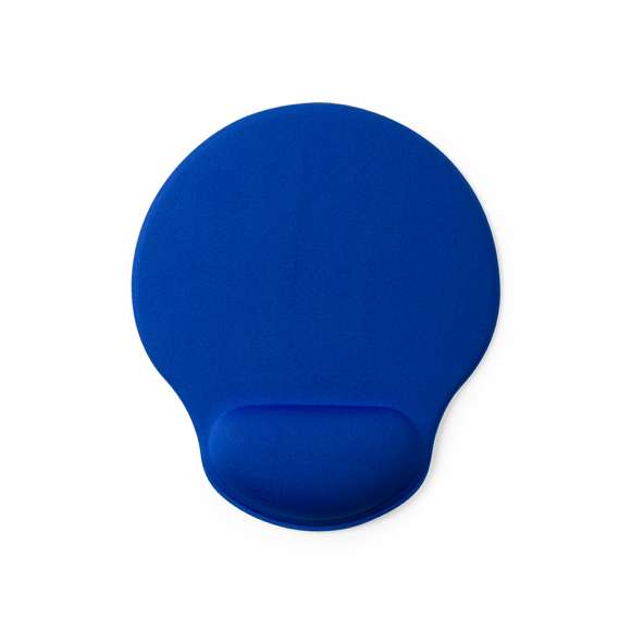 Alfombrilla para ratón fabricada en suave poliéster. Con base antideslizante en silicona y reposa muñecas acolchado para prevenir el estrés y el dolor en las articulaciones. Disponible en variada gama de colores.