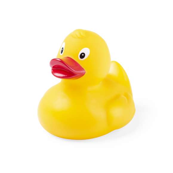 Alegre patito en PVC de acabado brillante. Disponible en variada gama de colores.