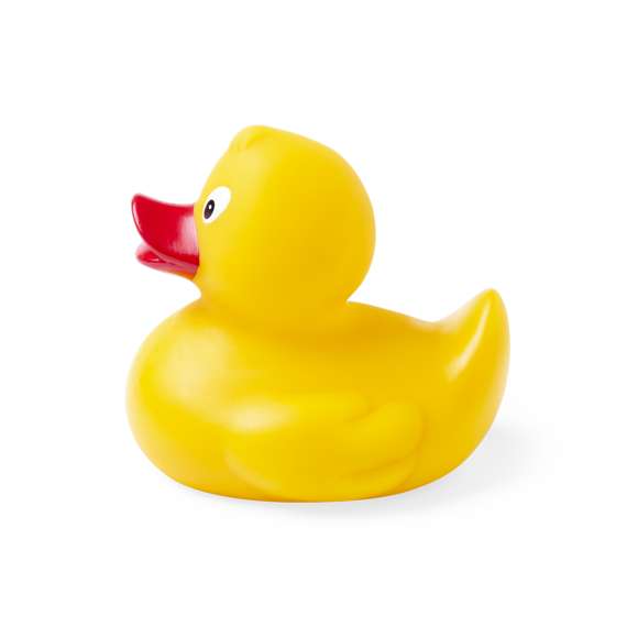 Alegre patito en PVC de acabado brillante. Disponible en variada gama de colores.