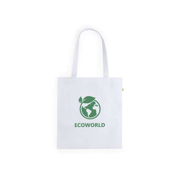 Bolsa ecológica en fibra de bambú de alta resistencia. Con asas largas de 70cm y acabado cosido. Resistencia hasta 10kg de peso.