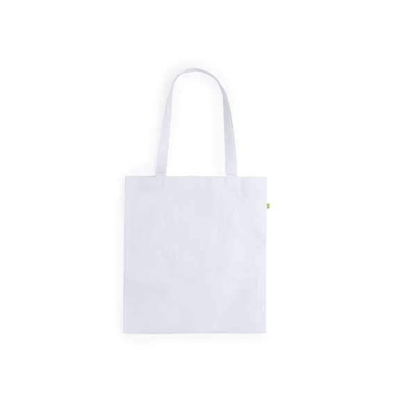 Bolsa ecológica en fibra de bambú de alta resistencia. Con asas largas de 70cm y acabado cosido. Resistencia hasta 10kg de peso.