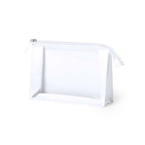  	Neceser multiusos en resistente material EVA translúcido de vivos colores, libre de PVC. Con ventana transparente, cremallera a juego y acabado termosellado. Cinta en tirador a juego.