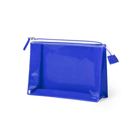 	Neceser multiusos en resistente material EVA translúcido de vivos colores, libre de PVC. Con ventana transparente, cremallera a juego y acabado termosellado. Cinta en tirador a juego.