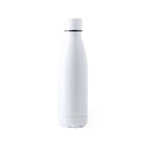 Bidón fabricado en acero inox de 790ml. Con tapón de seguridad de rosca. De original acabado mate completo en vivos y variados colores. Presentado en atractiva caja de diseño.