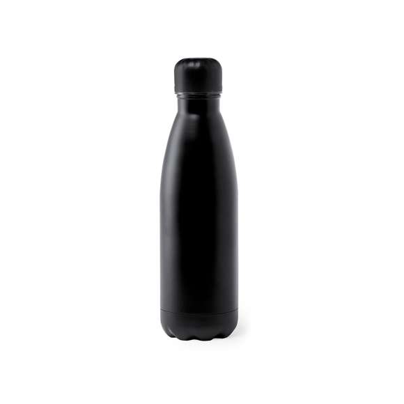Bidón fabricado en acero inox de 790ml. Con tapón de seguridad de rosca. De original acabado mate completo en vivos y variados colores. Presentado en atractiva caja de diseño.