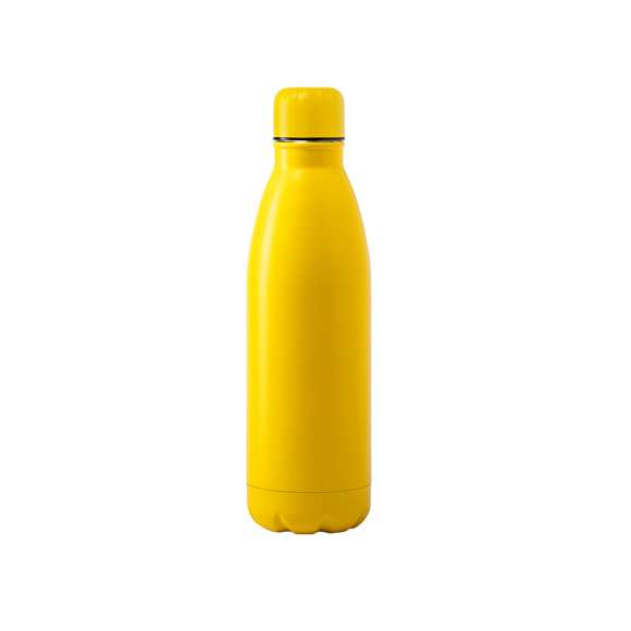 Bidón fabricado en acero inox de 790ml. Con tapón de seguridad de rosca. De original acabado mate completo en vivos y variados colores. Presentado en atractiva caja de diseño.