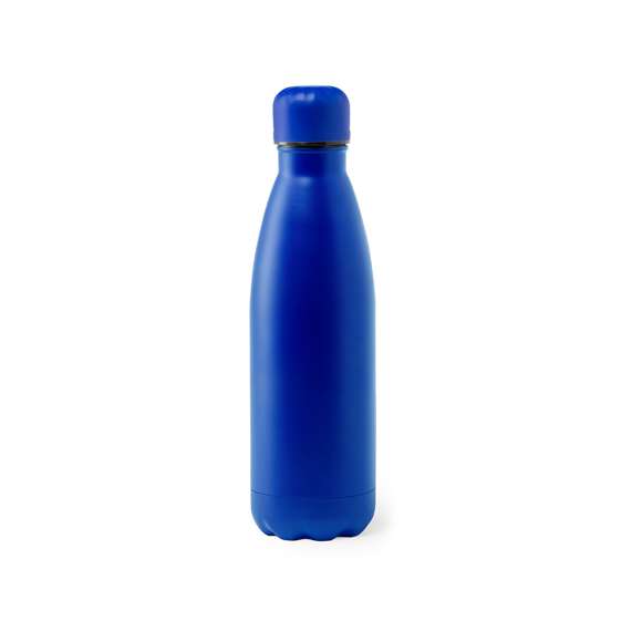 Bidón fabricado en acero inox de 790ml. Con tapón de seguridad de rosca. De original acabado mate completo en vivos y variados colores. Presentado en atractiva caja de diseño.