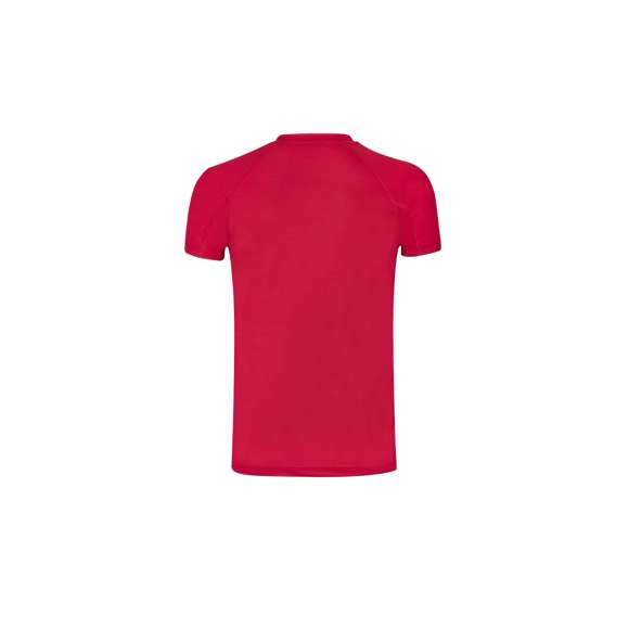Camiseta técnica para niño en material dynamic, altamente transpirable y confeccionada en tela 100% poliéster de 125g/m2. Disponible en variados colores y en tallas 4-5, 6-8, 10-12.