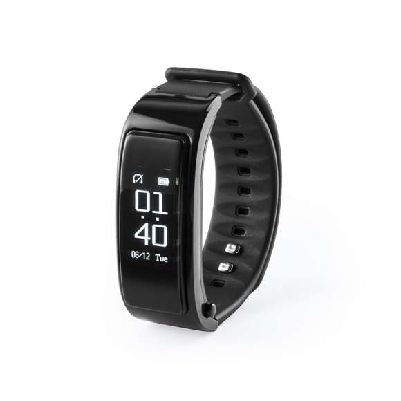 Reloj inteligente multifunción de diseño deportivo, con conexión Bluetooth y recargable mediante cable Micro USB -incluido-. Base extraíble con función auricular y manos libres. Su cuerpo en material TPU y su pantalla LCD integrada de 0,96 pulgadas lo convierten en el gadget perfecto para todo tipo de actividades deportivas, de ocio y para el día a día. Presentado en atractiva caja de diseño.