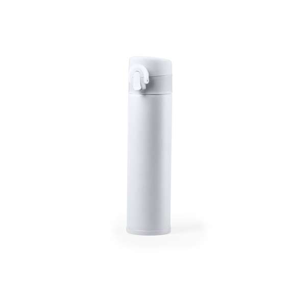 Termo en acero inox de 330ml de capacidad. Con doble cobertura para mejor y mas duradera conservación de la temperatura y con sistema de apertura fácil con botón. Disponible en variada gama de colores y presentado en atractiva caja de diseño. Disponible manual de instrucciones en español e inglés.